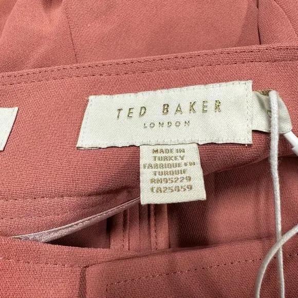 Ted Baker NWT Kelsyas Pleat Front Tailored Shorts Pink Size 0 (US 2) High Rise